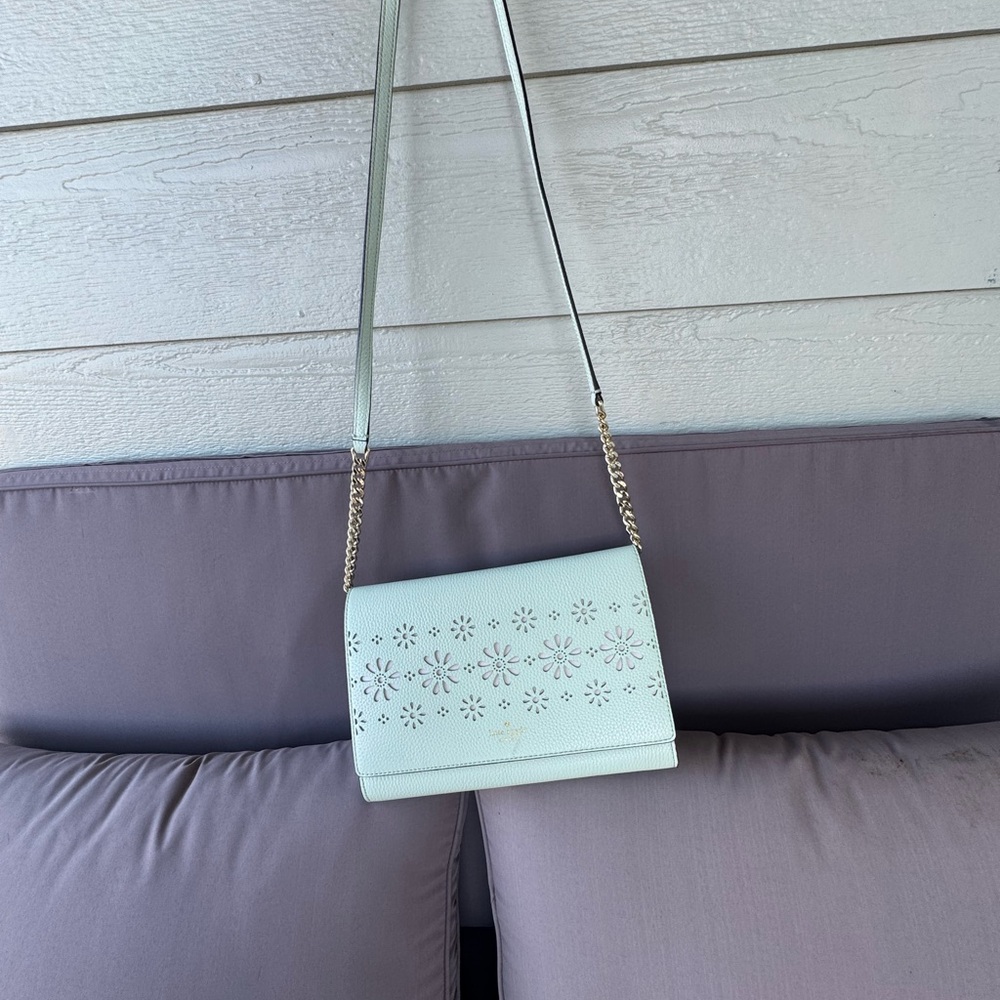 Kate Spade Turquoise Valencia Daisy Crossbody Bag - Picture 2 of 14